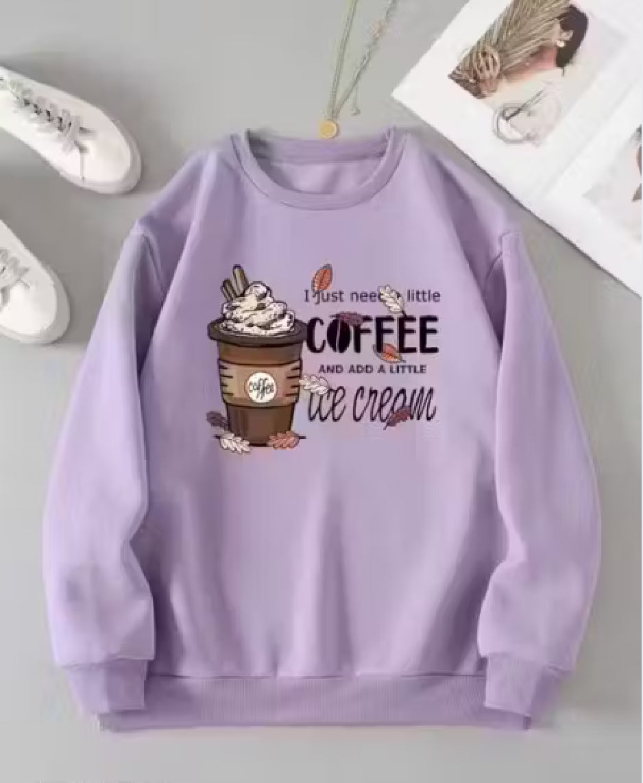 Caffeine Queen ☕ Oversized Sweatshirt – Winter Coffee Collection