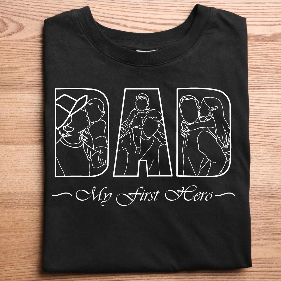 "My First Hero" Father and Son Matching T-Shirt | Gift for Dad & Son | MyBondStore