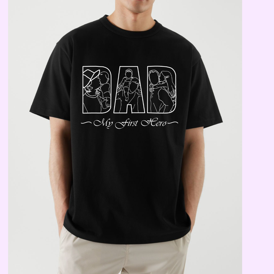 "My First Hero" Father and Son Matching T-Shirt | Gift for Dad & Son | MyBondStore